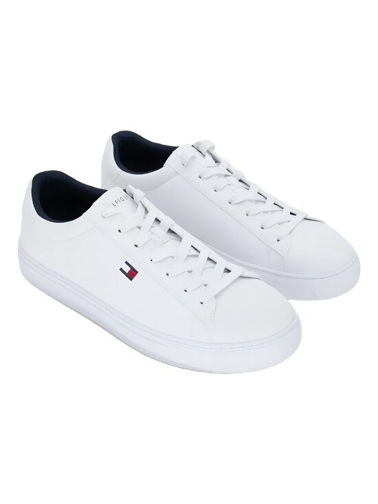 Tommy Hilfiger Men\'s Brecon Casual Sneaker White US 11.5M EU 45